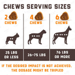 Load image into Gallery viewer, Natural Calming Chews for Dogs with Hemp Oil and Valerian Root Aid during