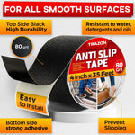 Load image into Gallery viewer, Grip Tape Anti Slip Tape for Stairs Outdoor Indoor Waterproof 4 Inch x 35 Ft
