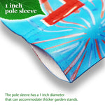 Load image into Gallery viewer, Combo Pack: Garden Flag Stand Black 36 in x 16 in & Garden Flag Patriotic Decoration Welcome 3 Gnomes 12x18 DoubleSided Blockout Fabric