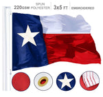 Load image into Gallery viewer, Texas State Flag 220GSM Embroidered Spun Polyester 3x5 Ft