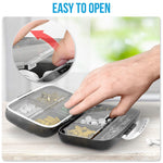 Load image into Gallery viewer, Airtight Pill Organizer Box Large Pill Dispenser for Home Travel 8 Compartment