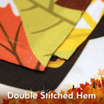 Load image into Gallery viewer, G128 Home Decorative Thanksgiving Garden Flag, Joyful Pilgrim Turkey with Pumpkin and Maple Leaves Decorations, 12x18 Inch Printed 150D Polyester Rustic Holiday Seasonal Outdoor Flag