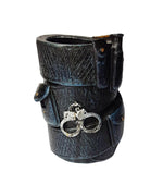 Load image into Gallery viewer, Police Officer Belt Pen and Pencil Holder Police Gifts Idea Police Decor Memorabilia Polyresin Desk Organizer