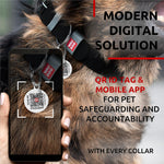 Load image into Gallery viewer, Black Long Lasting Leather Dog Collar Adjustable for Medium Dogs 12 - 15 inch Neck