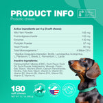 Load image into Gallery viewer, Probiotics for Dogs Gut Health Digestion Immunity Yeast Balance Itchy Skin Allergies Support Dog Probiotic Chews with Digestive Enzymes for Gut Flora Soft Treats with Pumpkin and Yeast Powder