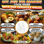 Load image into Gallery viewer, 2Pcs 160 g 5.65oz Round and Pointed Arancini Maker Molds Large Rice Mold Meat Balls Japanese Kitchen Gadgets Meatball Maker Sushi Rice Ball Maker Tool Cute Bento Accessories Rice Press Shaper