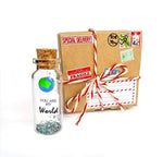 Load image into Gallery viewer, Cute Girlfriend and Boyfriend Gifts Personalized Anniversary Present for Her Him Custom Birthday Gift Idea for Women Men (You Are My World in Craft Gift Box)