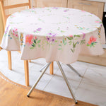 Load image into Gallery viewer, Finest Floral Round Tablecloth 60 inch Diameter Non Iron Stain Resistant