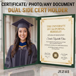 Load image into Gallery viewer, 50 Pack Premium Green Certificate Holders 8.5 x 11 inch Heavyweight 300gsm Cardstock Diploma Holder & Certificate Folder Award Certificate Folders for Graduation with Gold Foil Diploma Cover
