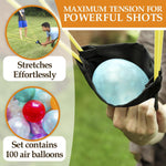 Load image into Gallery viewer, Water Balloon Launcher Slingshot 3 Person Game Catapult with 100 Colorful Air Balloons Water Balloon Slingshot for Long Distance Launching Easy to Use T Shirt Launcher for Outdoor Games