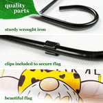 Load image into Gallery viewer, Combo Pack Garden Flag Stand Black 36x16 in and Garden Flag 12x18 in Spring
