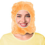 Load image into Gallery viewer, Medical Polypropylene Hooded Caps One Size Orange Disposable Hood 100 Pack