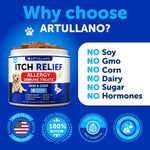 Load image into Gallery viewer, Dog Allergy Relief Chews Itching Skin Relief for Dogs Fish Oil Omega 3