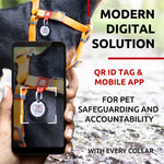 Load image into Gallery viewer, WAUDOG Waterproof Dog Harness Adjustable Dog Harness for Large Dogs Small and Medium Dogs Heavy Duty Dog Harness with Durable Metal Clasp and QR Dog Tag Boy & Girl Dog Harness Orange (16 22in)