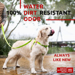 Load image into Gallery viewer, Waterproof Dog Harness Adjustable Dog Harness for Large Dogs Small and Medium Dogs Heavy Duty Dog Harness with Durable Metal Clasp and QR Dog Tag Boy & Girl Dog Harness Green (24 35in)
