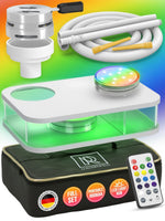 Load image into Gallery viewer, Portable White Hookah Set With Everything And Travel Bag Small Hookah Set
