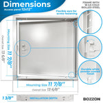 Load image into Gallery viewer, Access Panel for Drywall with Screwdriver Latch 12 x 12 inch Metal Door with a 1.2 mm Thick Frame Wall Hole Cover Access Door Plumbing Access Panel for Drywall Heavy Durable White