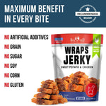 Load image into Gallery viewer, Chicken Jerky Dog Treats Human Grade Grain Free Organic Meat All Natural High Protein Dried Strips Best Chews for Training Small & Large Dogs Bulk Soft Pack Made for USA 24 Oz. (Sweet Potato)