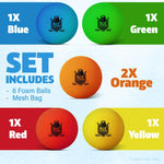 Load image into Gallery viewer, Mini Hockey Balls 6 Soft Foam Balls for Knee and Floor Hockey 2 Indoor Mini Hockey Balls