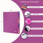 Load image into Gallery viewer, 2026 Appointment Book Planner 8.5 x 11 inch Large Magenta Tabbed Daily Hourly Weekly Planner Schedule Book 15 Minute time Slots Business & Personal Planner Jan 2026 Dec 2026