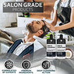 Load image into Gallery viewer, Mens Shampoo and Conditioner Set Sulfate Free and Clarifying For Men with Oily to Normal Hair Moisturizing and Thickening Biotin Keratin Tea Tree Oil Caffeine and Peppermint for Dandruff