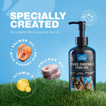 Load image into Gallery viewer, Fish Oil for Dogs & Cats Supplement 6.9 oz Immunity Support Coat & Skin Health Dogs Cats Pet Supplies