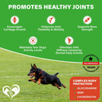 Load image into Gallery viewer, Dog Hip and Joint Supplement & Arthritis Pain Relief Treats Glucosamine Chondroitin MSM Soft Chews for Senior Dogs Natural Medicine & Support Mobility Turmeric Vitamins for Dysplasia USA