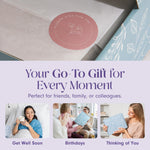 Load image into Gallery viewer, Mini Lavender Spa Gift Set Relaxation Gift Basket for Women Self Care Package with Lavender Candle Bath Bomb Soap Greeting Card & More