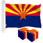 Load image into Gallery viewer, Arizona AZ State Flag 3x5 Ft 10Pack 150D Printed Polyester By G128
