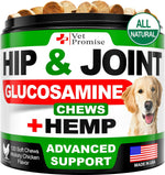 Load image into Gallery viewer, Hemp Hip and Joint Support Supplement for Dogs Glucosamine for Dogs 120 Chews