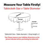 Load image into Gallery viewer, Finest Floral Round Tablecloth 60 inch Diameter Non Iron Stain Resistant