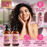 Load image into Gallery viewer, Curly Hair Shampoo and Conditioner Set Sulfate Free and Color Safe For Wavy Frizzy Fine Black and Permed Styles Moisturizing for Men and Women Deep Curl Hydrating Products with Argan Oil