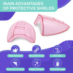 Load image into Gallery viewer, 3 Pack Safety Glasses Side Shields Transparent Pink Side Shields for Glasses Flexible and Durable Plastic Modern Design and Easy to Clip On Good for Construction Woodworking and Metalworking