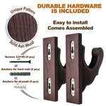 Load image into Gallery viewer, Gun Rack Wall Mount Wenge Hold Up Displays Horizontal Gun Rack and Shotgun
