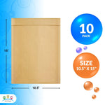 Load image into Gallery viewer, Brown Kraft Bubble Mailer Envelopes 10.5 x 15 Inch 10 Pack Mail Padded Envelopes Self Seal Kraft Bubble Mailers Tear Resistant Mailing Envelope Padded. Sturdy Paper Mailer