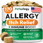 Load image into Gallery viewer, Dog Allergy Relief Chews 170 Treats Itch Relief for Dogs Omega 3 Fish Oil
