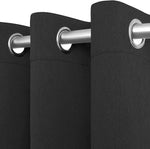 Load image into Gallery viewer, Blackout Curtains for Bedroom Pack of 2 Window Hanging Panels 52 x 84 inch Black