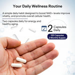 Load image into Gallery viewer, NAD Capsules Resveratrol Liposomal Nicotinamide Riboside Quercetin Vitamin B3 NAD Supplement for Women and Men Anti Aging Boost Focus and Energy Cell Regeneration Supplement 120 Capsules
