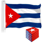 Load image into Gallery viewer, Cuba Cuban Flag 3x5 Ft 5Pack 150D Printed Polyester By G128
