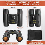 Load image into Gallery viewer, 30x60 Travel Binoculars for Bird Watching Small Binoculars for Adults with 126M 1000M Wide Field of View 7.2° Angle & Storage Bag Designed for Hiking Birdwatching and Outdoor Adventures