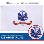 Load image into Gallery viewer, US Army Flag 210D Embroidered Polyester 3x5 Ft Double Sided 3ply