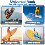 Load image into Gallery viewer, Surfboard Rack Holder Hooks Ash Tree Wood Eco Friendly Display Natural Finish