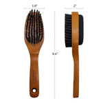 Load image into Gallery viewer, Pumice Stone for Feet & Foot Brush with Handle 2 in 1 Natural Wood Pedicure