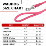 Load image into Gallery viewer, Rolled Leather Dog Leash 4 ft x 0.5 in All Sizes Pink