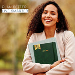 Load image into Gallery viewer, 2025 2026 HARDCOVER Leather Planner Weekly & Monthly 6.5 * 8.5 Inches Academic Planner Business Personal or Student Pen Holder Thick Paper July 2025 June 2026 (Dark Green)