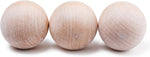 Load image into Gallery viewer, ACE HOCKEY Swedish Stickhandling Balls Unfinished Hardwood No Bounce Floorball Training Equipment for Floor Dribbling Skills Dekes Fakes & Ball Handling Drills 2 Inch Diameter