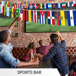 Load image into Gallery viewer, G128 Latin America 20 Countries Bunting Banner Flag 12 x 18 Inch, Full String 30 Feet Printed 150D Polyester, Decorations For Bar, School, Festival Events Celebration