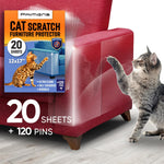 Load image into Gallery viewer, Heavy Duty Cat Scratch Deterrent Furniture Protectors for Sofa Clear 20 Sheets