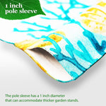 Load image into Gallery viewer, Combo Pack: Garden Flag Stand Black 36 in x 16 in & Garden Flag Summer Decoration All You Need is Summer Gnome 12x18 DoubleSided Blockout Fabric
