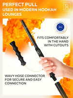 Load image into Gallery viewer, Black Hookah Silicone Hose